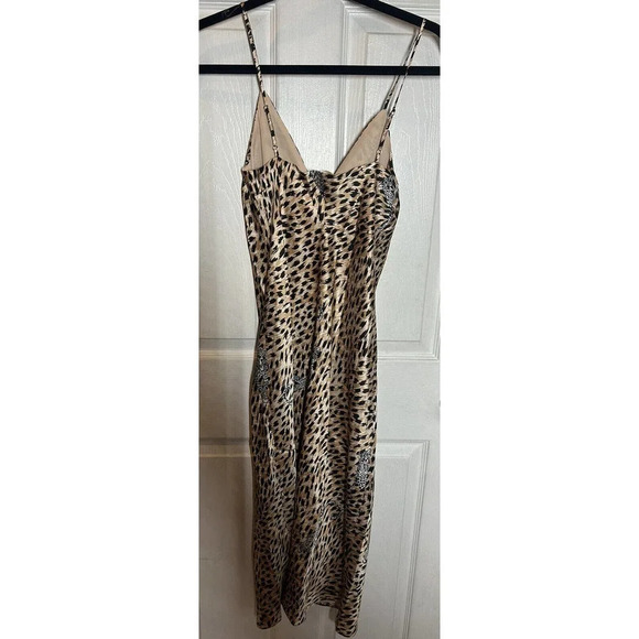 L’AGENCE Jodie Slip Dress Leopard Print Women’s Size XS - Picture 6 of 7